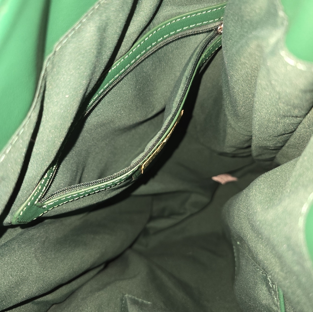 Anthropologie Urban Originals North South Knotted Tote In Green Magnetic Closure - Picture 11 of 12